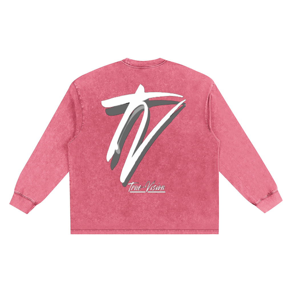 Snow Washed Frayed Edge T-Shirt