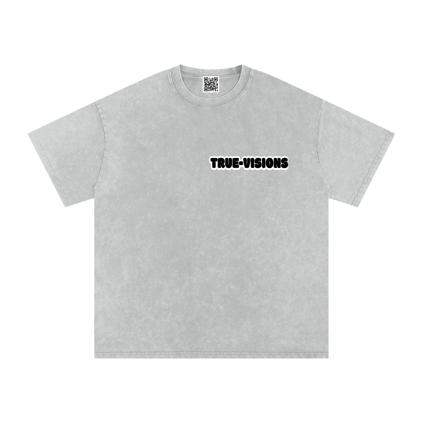 Snow Washed Oversized Cotton T-Shirt