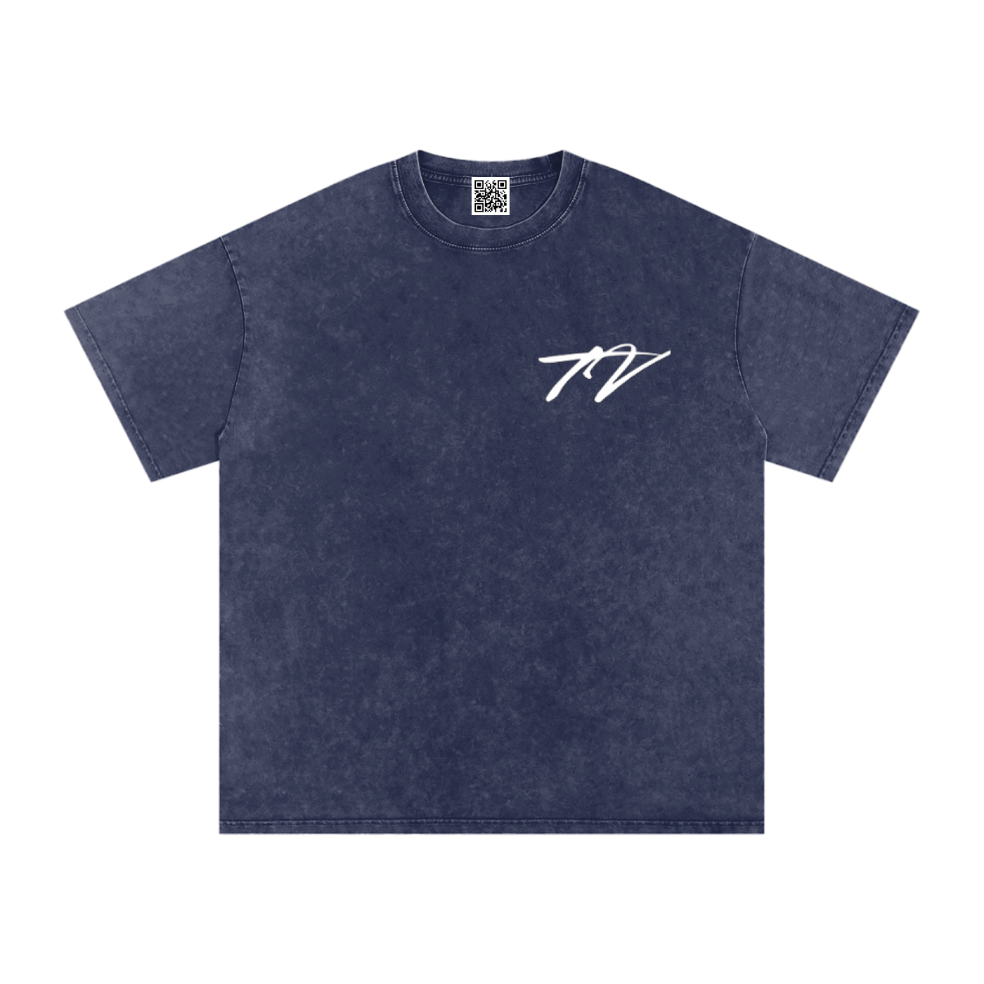Snow Washed Oversized Cotton T-Shirt