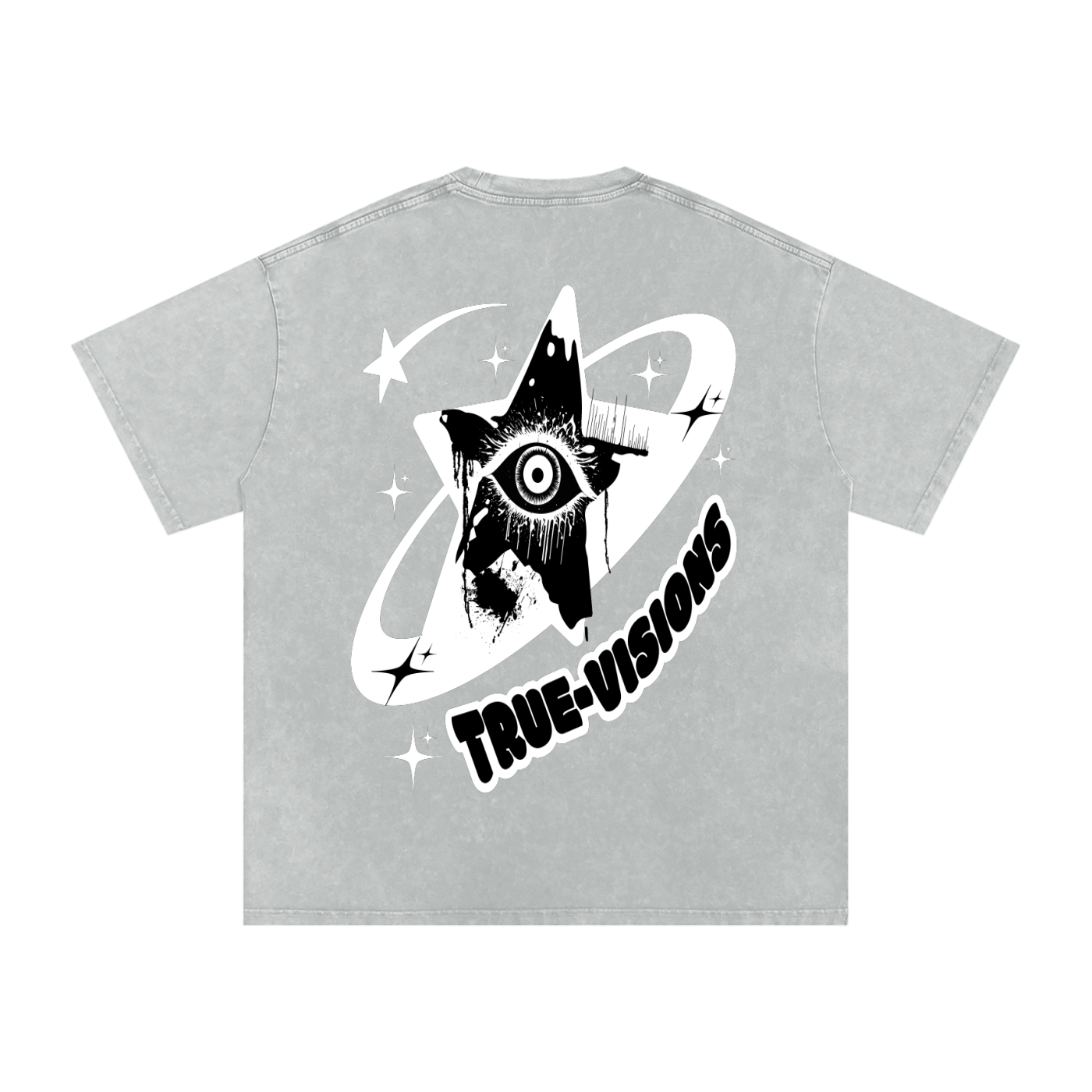 Snow Washed Oversized Cotton T-Shirt
