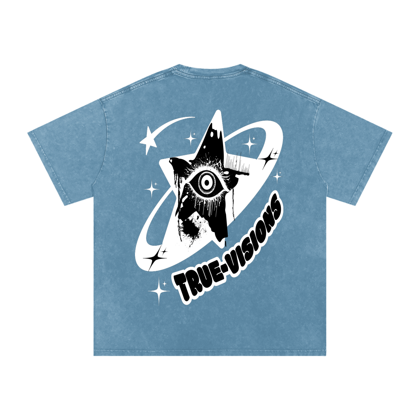 Snow Washed Oversized Cotton T-Shirt