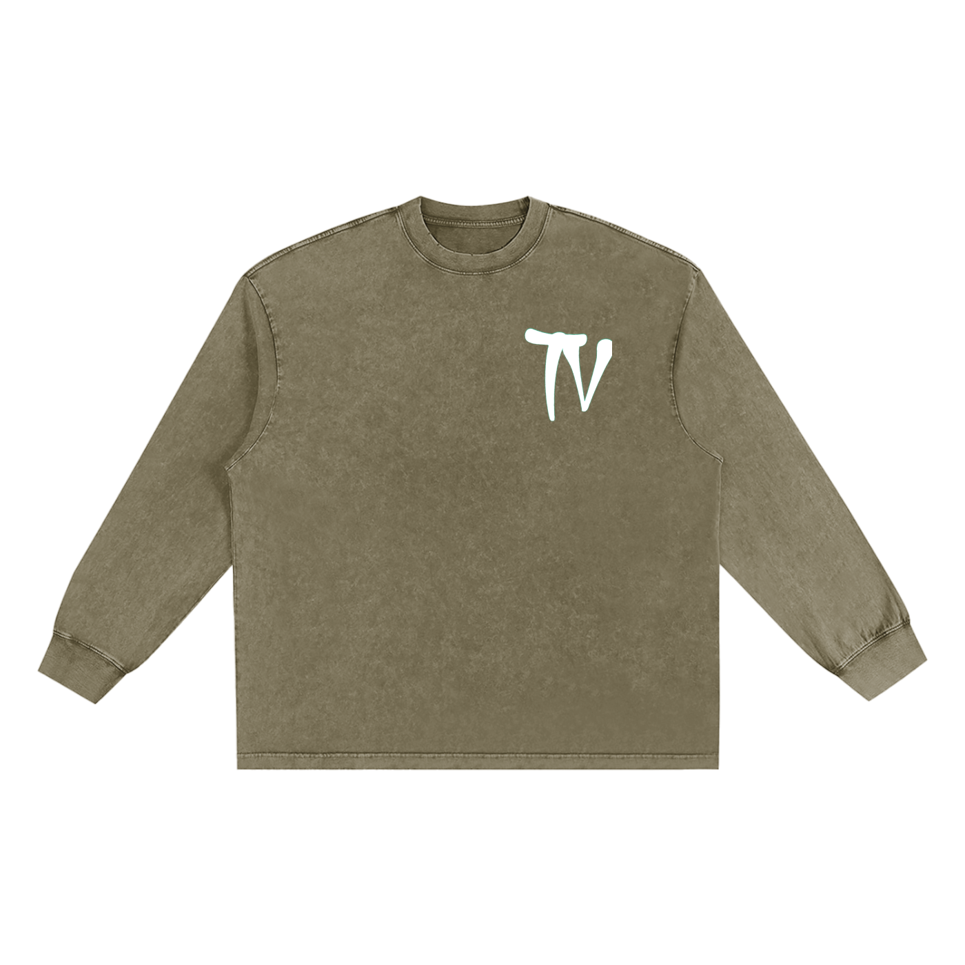 Snow Washed Frayed Edge T-Shirt