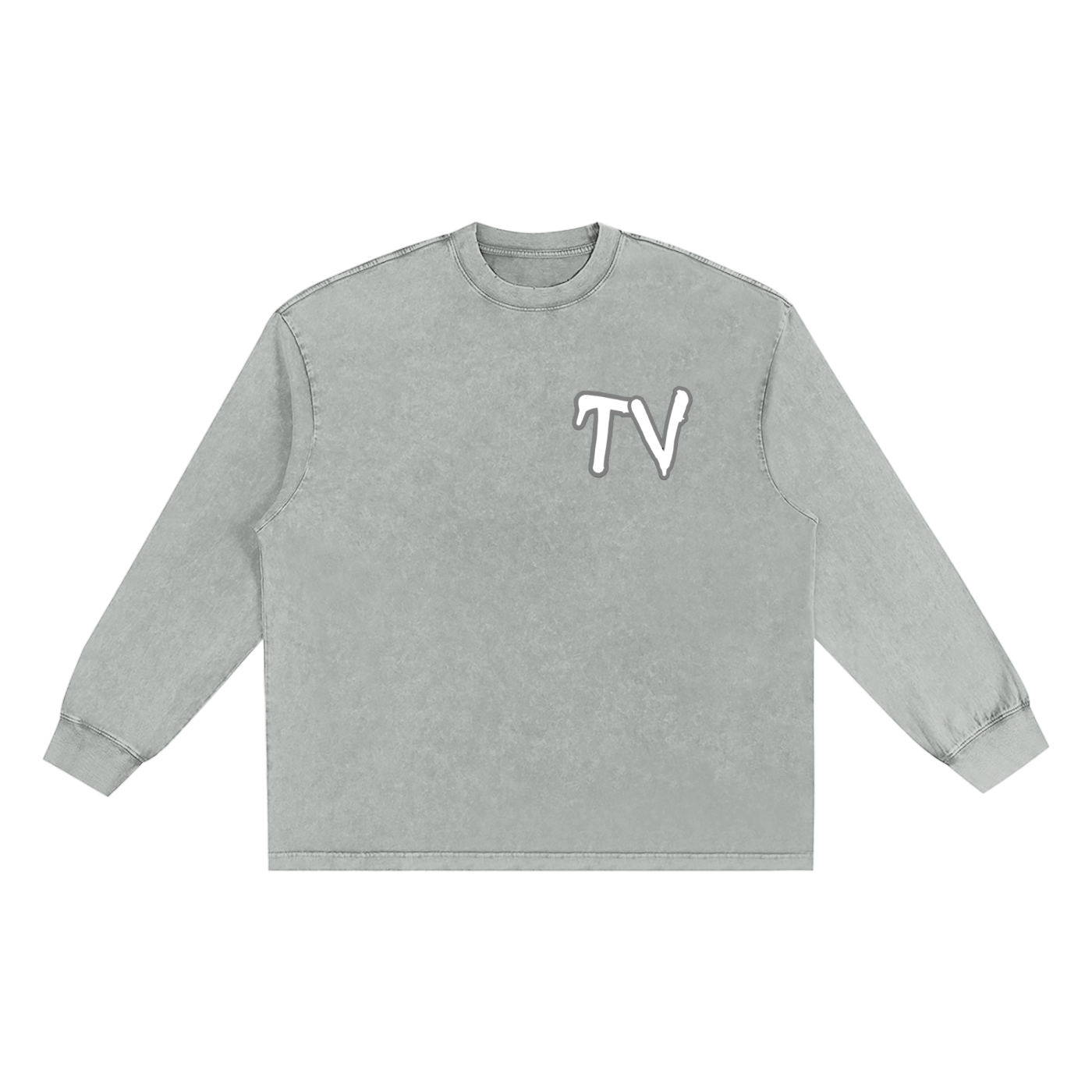Snow Washed Frayed Edge T-Shirt