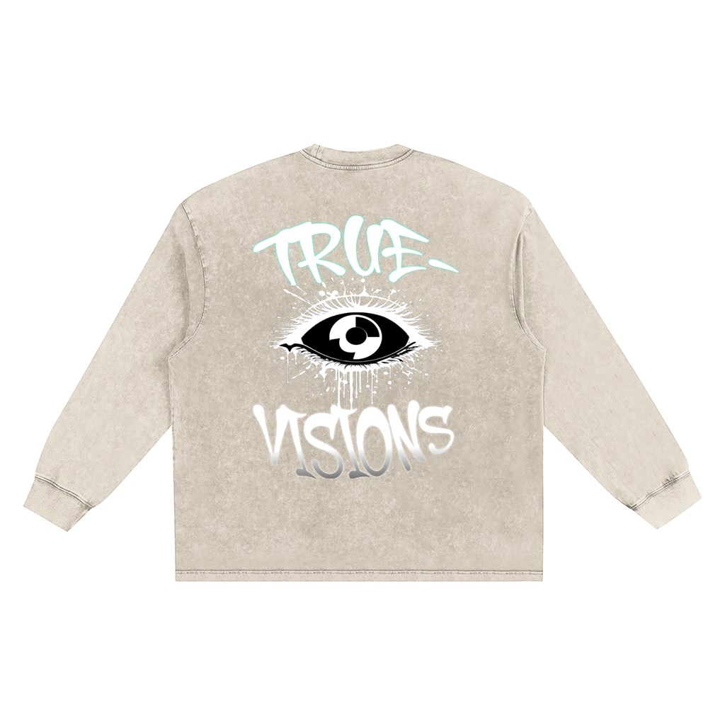 Snow Washed Frayed Edge T-Shirt