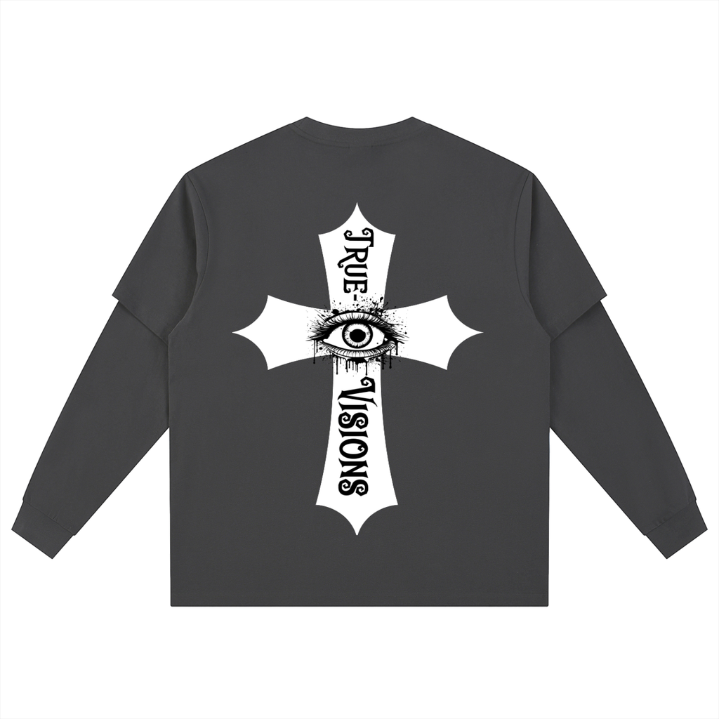 Layered Long Sleeve Oversized Tee