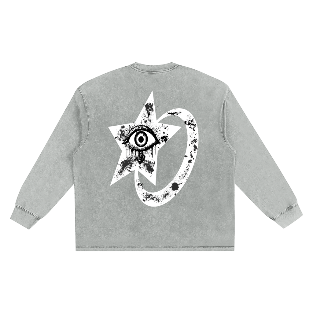 Snow Washed Frayed Edge T-Shirt
