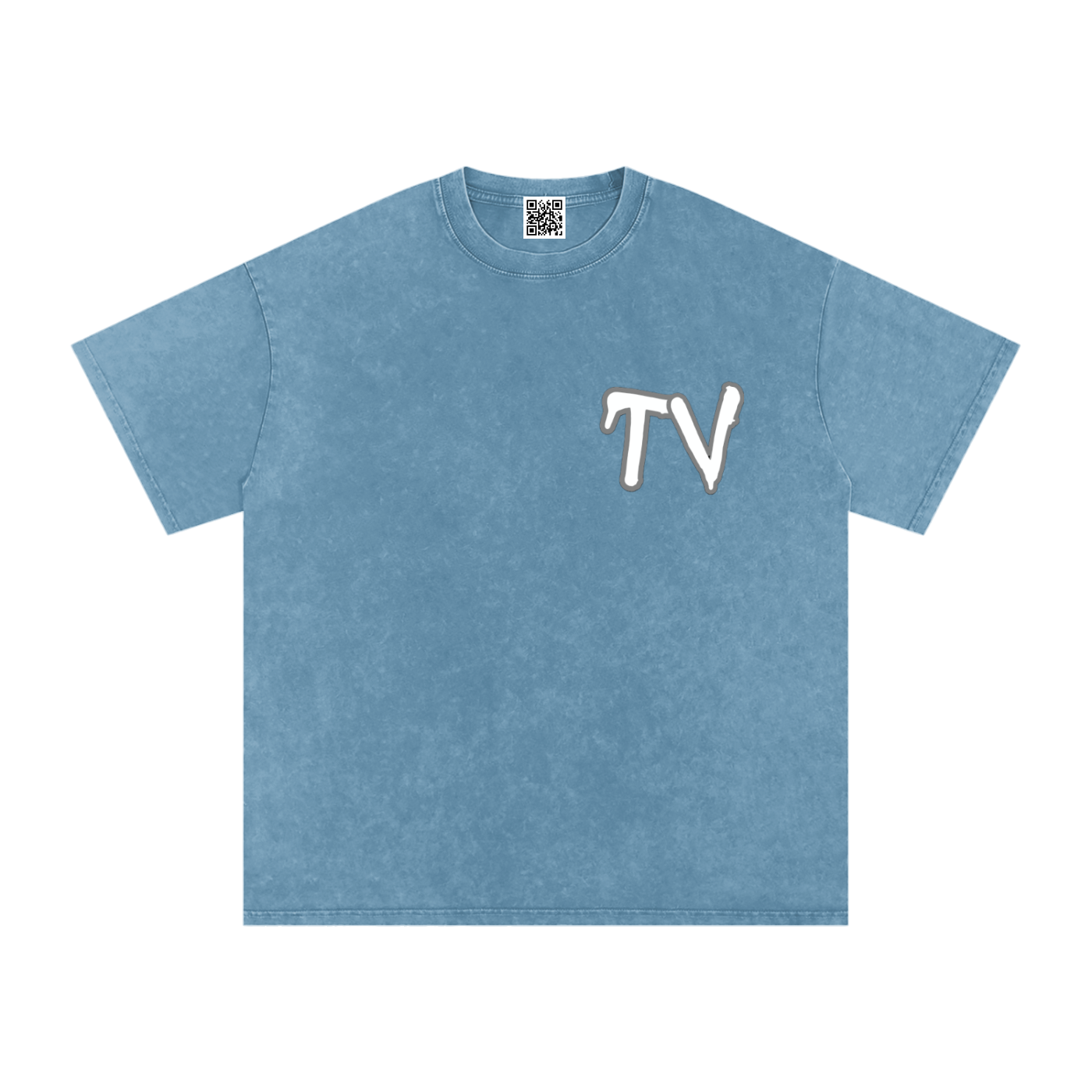 Snow Washed Oversized Cotton T-Shirt