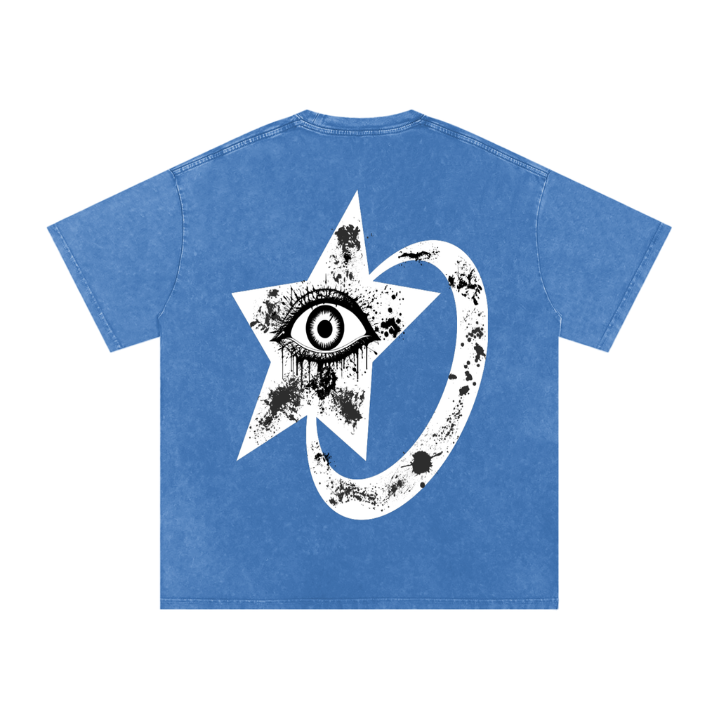 Snow Washed Oversized Cotton T-Shirt