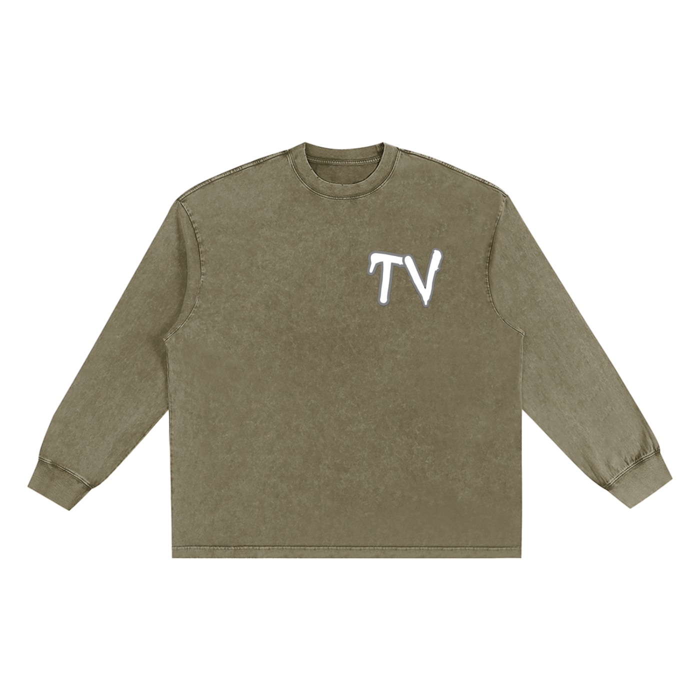 Snow Washed Frayed Edge T-Shirt
