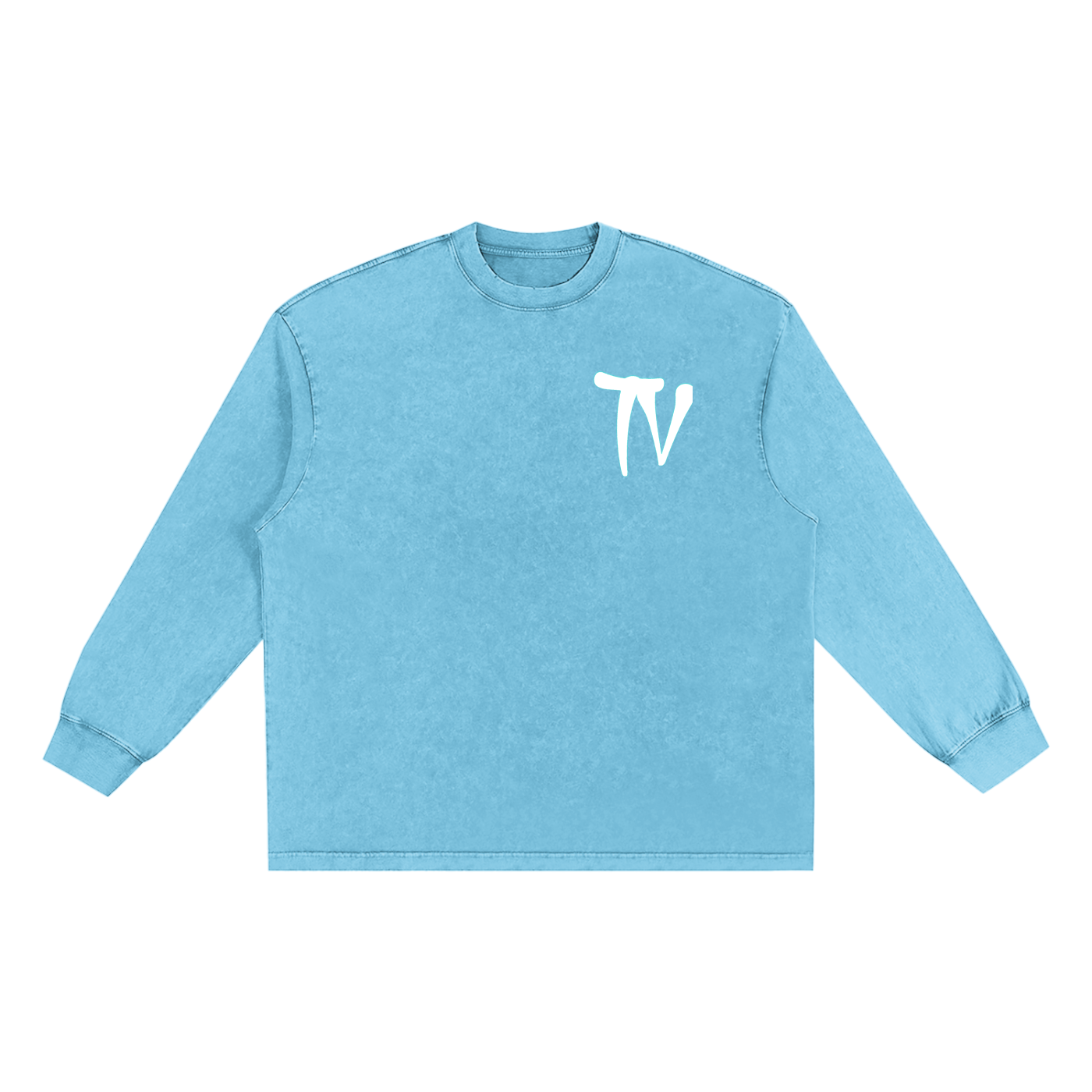 Snow Washed Frayed Edge T-Shirt