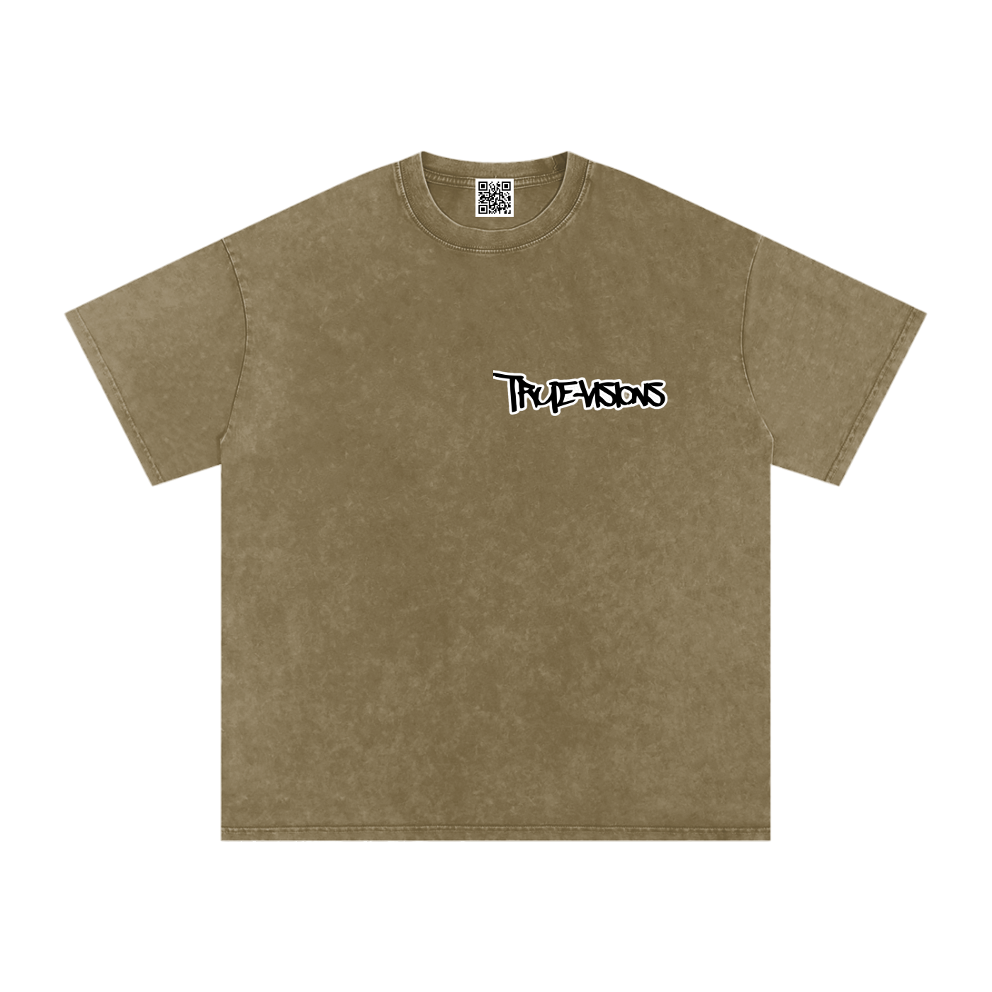 Snow Washed Oversized Cotton T-Shirt