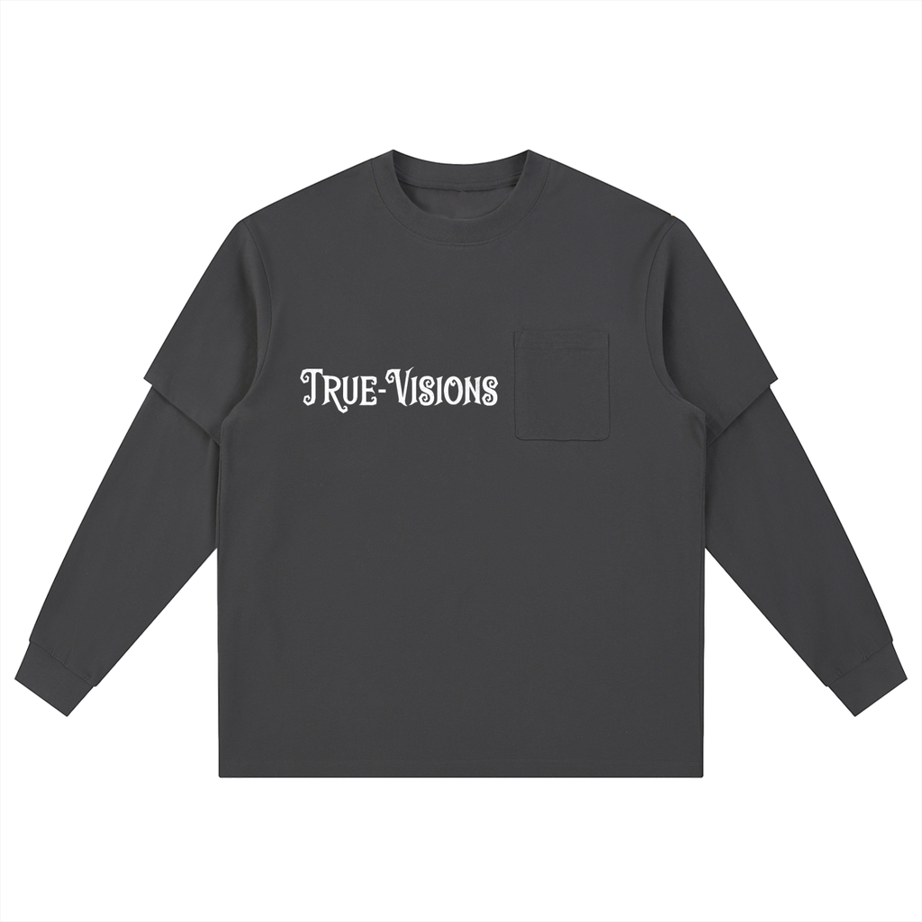 Layered Long Sleeve Oversized Tee