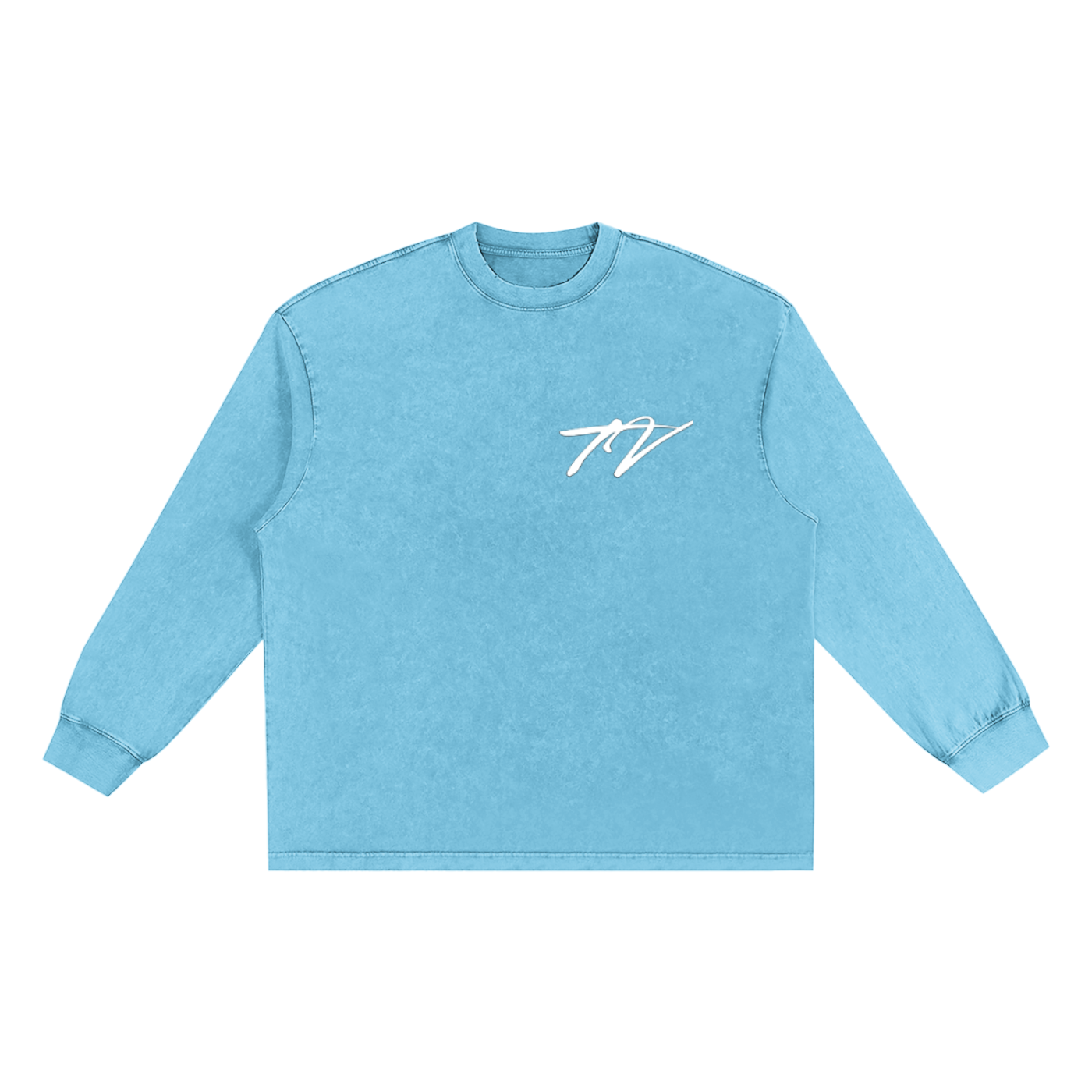 Snow Washed Frayed Edge T-Shirt
