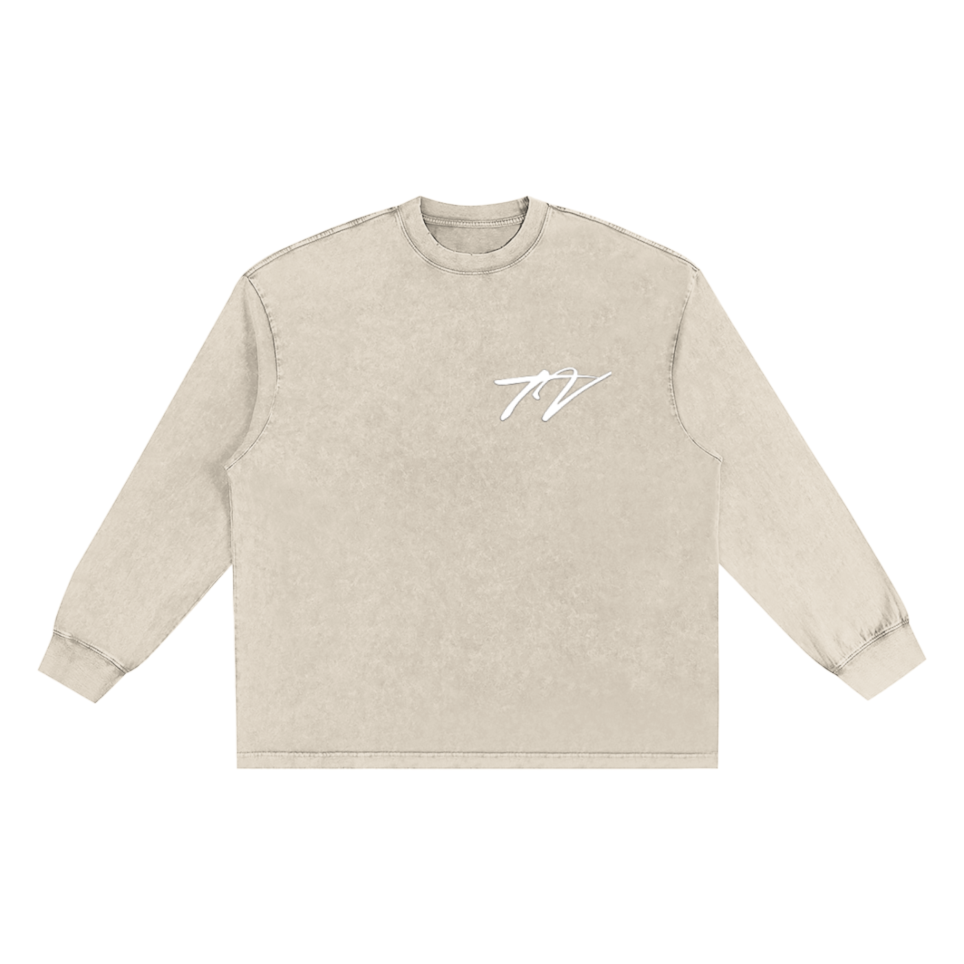 Snow Washed Frayed Edge T-Shirt