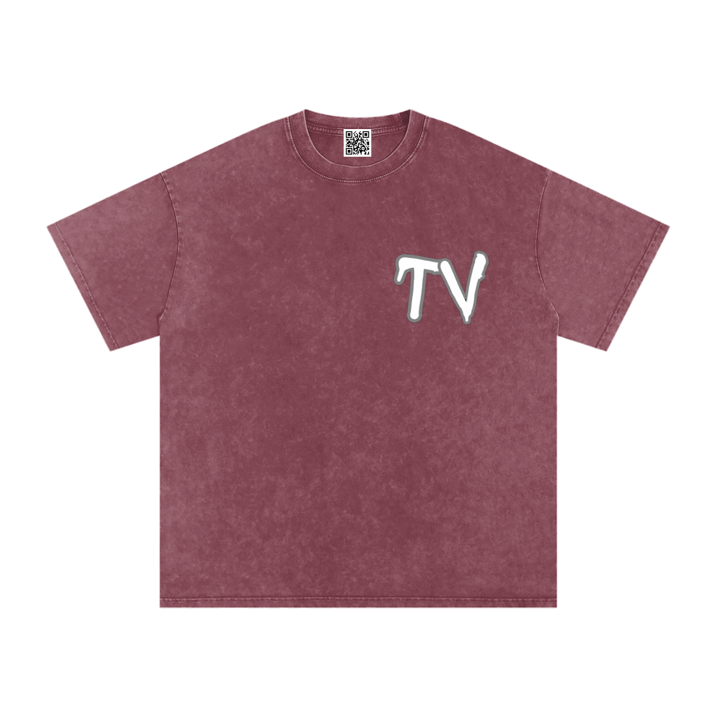 Snow Washed Oversized Cotton T-Shirt
